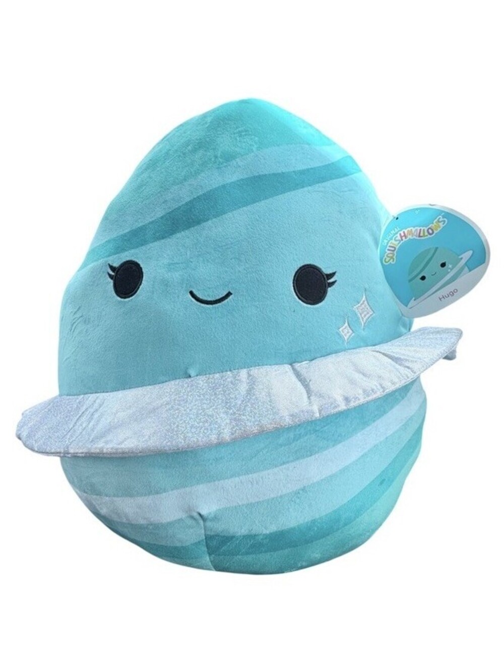 (RF) Original Squishmallow Hugo The Teal Blue Planet Space Squad Plush Toy 16"